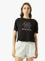 Resim Guess Athleisure  Kadın  T-shirt V6GI10K2977-JBLK Gabı Ss Cn T-Shırt
