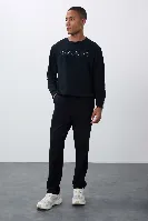 Resim T06Er-84682 Düz Paça Erkek Eşofman Alt