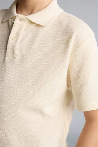 Resim Defacto Erkek Çocuk T-shirt H0913A8/WT46
