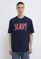 Resim Mavi Logo Tişört Koyu Lacivert Erkek T-Shirt M0611711-84371