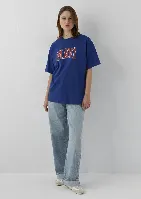 Resim Mavi Kadın T-shirt M1600843-70758