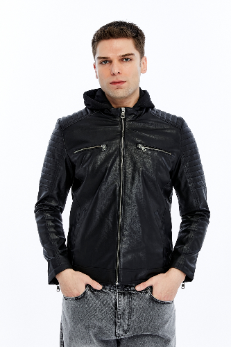 Resim Yenikoza Erkek Deri Mont ve Ceket