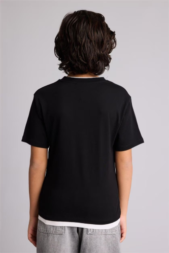 Resim Defacto Erkek Çocuk T-shirt G7150A8/BK81