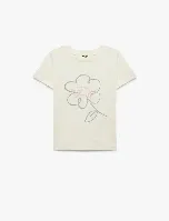Resim Koton Kız Bebek T-shirt 6SMG10147AK