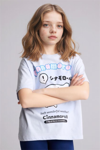 Resim Defacto Kız Çocuk T-shirt H1554A8/BE216