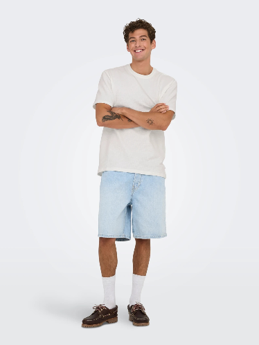 Resim 22028692 Only Sons Onskıan Lıfe Reg Seersucker Ss Tee Noos Erkek T-shirt