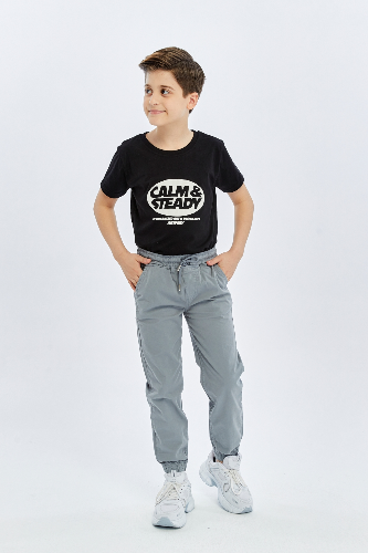 Resim Yenikoza Erkek Çocuk Kanvas Pantolon