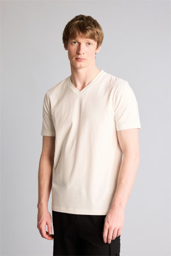 Resim Defacto Erkek T-shirt D7938AX/WT32