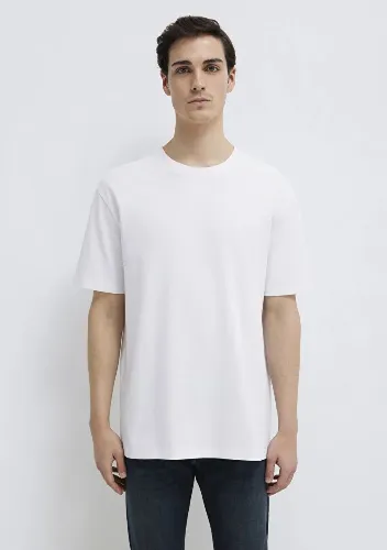 Resim Mavi Erkek T-shirt M0611596-620