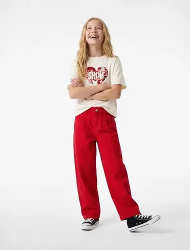 Resim Koton Kız Çocuk T-shirt 6SKG10523AK