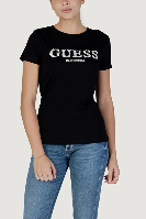 Resim Guess Athleisure  Kadın  T-shirt V6RI11J1314-JBLK Gıudıtta Cn Ss T-Shırt