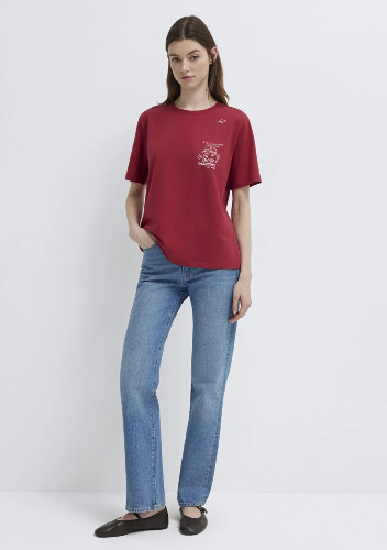 Resim Mavi Kadın T-shirt M1613875-70391