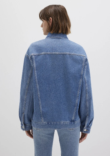 Resim Mavi Luna Mid Kadın Jean Ceket M1110177-90545