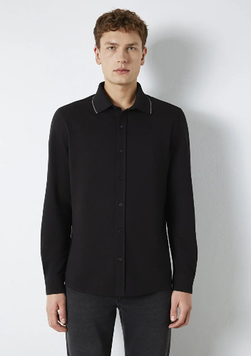 Resim Mavi Erkek Uzun Kol Gömlek M0211867-900