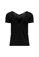 Resim Only Onlbera Back Lace Up S/S Top Jrs Noos Kadın T-shirt 15368588