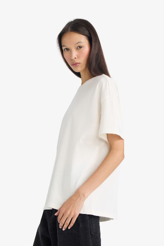 Resim Defacto Kadın T-shirt E4935AX/WT32