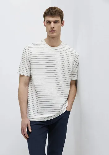 Resim Mavi Erkek T-shirt M0613334-70057