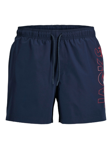 Resim Jack & Jones Jpstmauı Wave Logo Swım Shorts Reg Sn Erkek Deniz Şortu 12291391