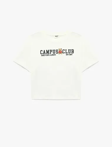 Resim Koton Kız Çocuk T-shirt 6SKG10535AK