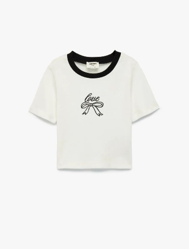 Resim Koton Kız Çocuk T-shirt 6SKG10111AK