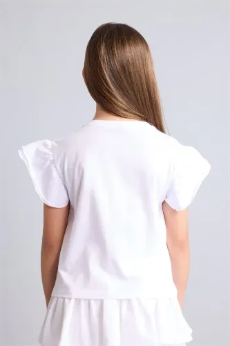 Resim Defacto Kız Çocuk T-shirt H7249A8/WT36