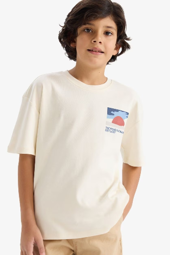 Resim Defacto Erkek Çocuk T-shirt G6987A8/ER99