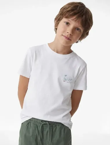 Resim Koton Erkek Çocuk T-shirt 6SKB10412TK