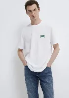 Resim Mavi Erkek T-Shirt M0611714-620