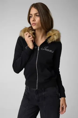 Resim W6BQ10K5551-JBLK Gues Kadın Sweat