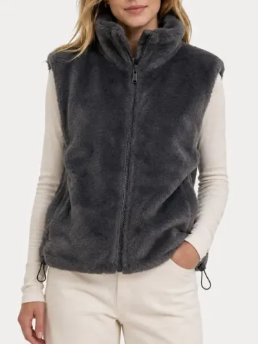 Resim Only Onldana Faux Fur Rev.Waıstcoat Otw Cc Kadın Mont 15348986