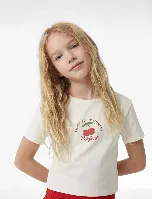 Resim Koton Kız Çocuk T-shirt 6SKG10477AK