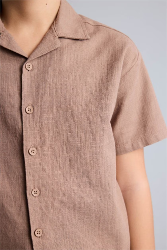 Resim Defacto Erkek Çocuk Kısa kol Gömlek H3025A8/BN554