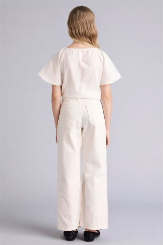 Resim Defacto Kız Çocuk Kanvas Pantolon G7579A8/WT34