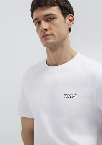 Resim Mavi Erkek T-shirt M0610360-620