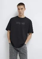 Resim Mavi Erkek T-shirt M0611807-900