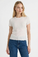 Resim Defacto Kadın T-shirt K7064AZ/WT32