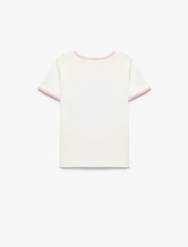 Resim Koton Kız Çocuk T-shirt 6SKG10632AK