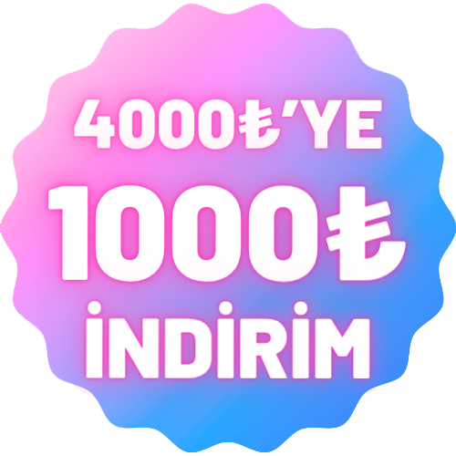 4000'e 1000TL İndirim