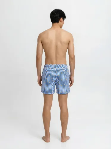 Resim Jack & Jones Jpstmauı Breeze Mını Strıpe Swım Srt Sn Erkek Deniz Şortu 12291425