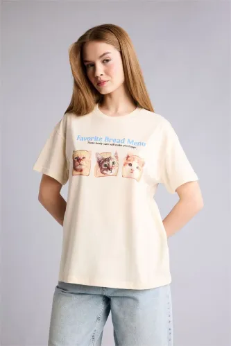 Resim Defacto Kadın  T-shirt H6965AX/ER103