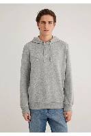 Resim Mavi Logo Kapüşonlu Erkek Sweat M065606-28387