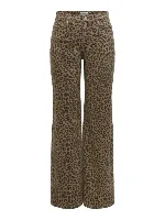 Resim Only Onlmadıson Hw Wıde Anımal Pant Pnt Kadın Jean Pantolon 15355777
