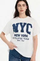 Resim Defacto Kadın T-shirt G5909AX/WT32
