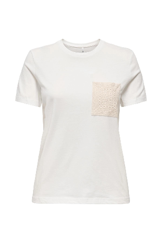 Resim Only Onlenja Lıfe S/S O-Neck Pocket Top Jrs Kadın T-shirt 15369258