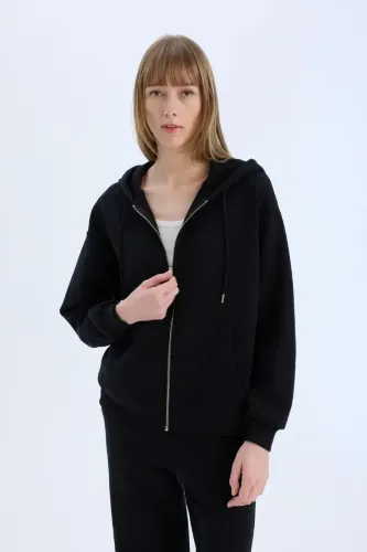 Resim Defacto Kadın Fermuarlı Sweat D8717AX/BK81