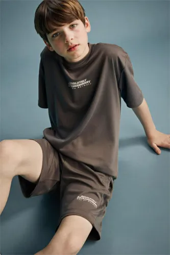 Resim Defacto Erkek Çocuk T-shirt H3041A8/KH487