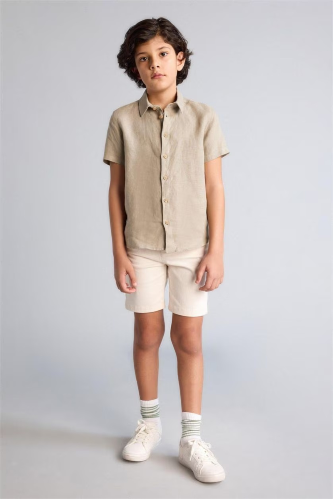 Resim Defacto Erkek Çocuk Kot&Kanvas Şort C2955A8/ER37