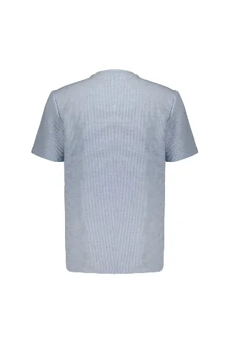Resim Süvari Waffle Sıfır Yaka Erkek T-shirt Sts1014000001