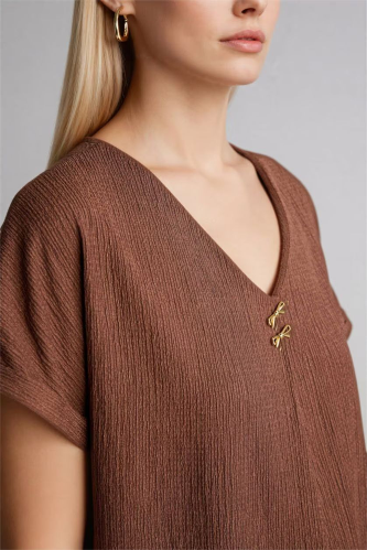 Resim Defacto Kadın T-shirt H1173AX/BN320