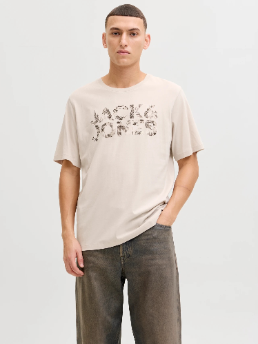 Resim Jack & Jones Jjejeff Logo Tee Ss Sn Erkek T-shirt 12288536